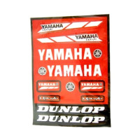 Наклейка - Yamaha (червона) Лист А4