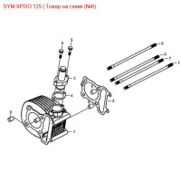 Болт цилиндрический (А) SYM Crox, SYMPHONY, X-Pro 90031-M92-0001