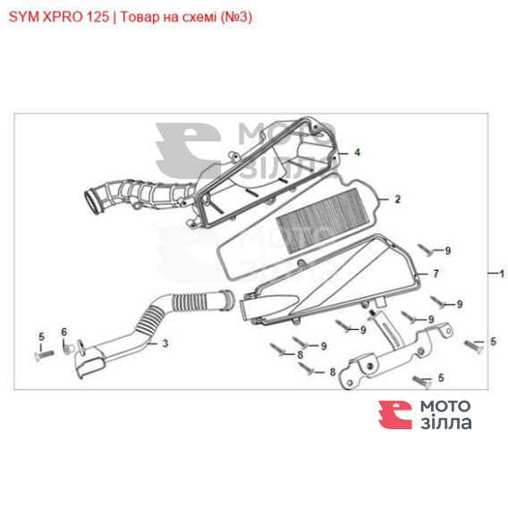 Фильтр воздушный SYM X-Pro 17216-ABA-0001