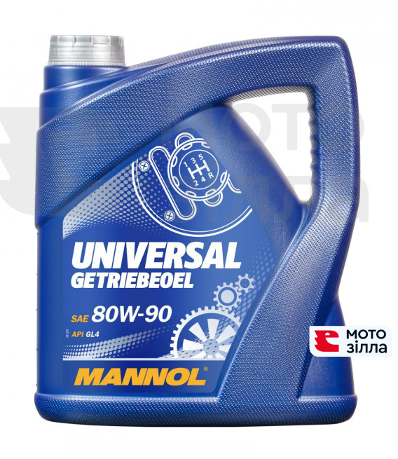 Масло трансмиссионное 80W90 8107 Universal Getriebeoel API GL 4Т 4л MANNOL Германия