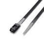 Стяжка кабельна з низьким профілем замка 8x400 чорна (100шт) APRO