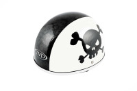 Шлем-каска   (mod:Skull) (size:L, бело-черный)   TVD