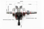 Коленвал в сборе CG-250-4сс (длинна вала 234мм, FCNCO, заводской)