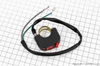 Кнопка остановки двигателя c проводом на руль, два провода 168F/170F/173F/177F/182F/188F/190F Тип №3