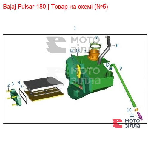 Фільтр повітряний Bajaj Pulsar DK121009