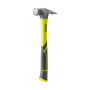 Молоток столярний RH16FSS, 450г (16oz), рукоятка зі скловолокна прогумована Ryobi