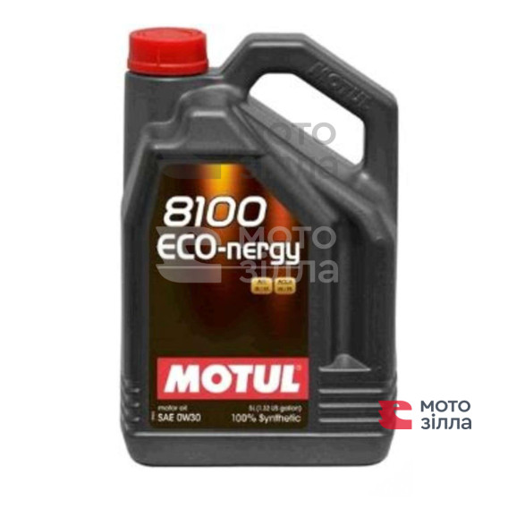 Олива моторна синтетична автомобільна 5л (0W-30, 8100 ECO-NERG) MOTUL (#102794)