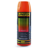Емаль флуоресцентна акрилова помаранчева 400мл UNIFIX