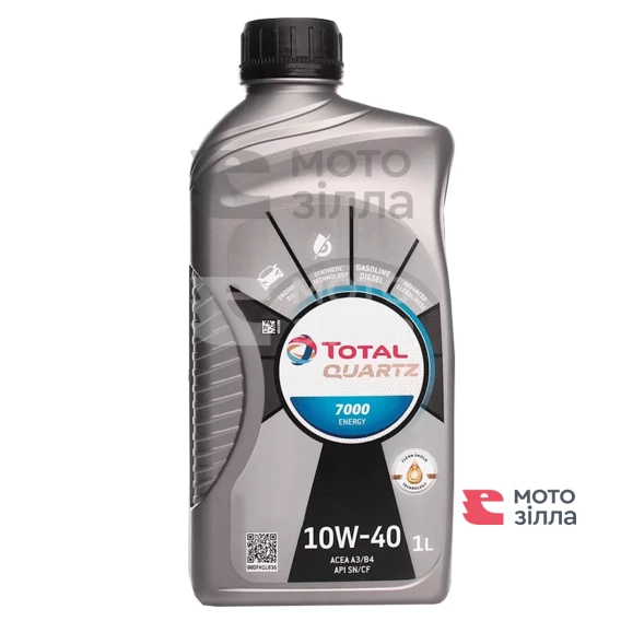 Олива моторна 7000 ENERGY SN (SL/CF) 10W-40 1л Total QUARTZ