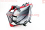 Рюкзак влагозащитный 20 литр., с отсеком для шлема, чехлом от дождя, вентилируемые накладки на спину, светоотражающие полосы, красный COMFORT SBP-059 SPELLI 408008