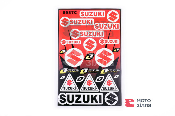 Наклейки (набор)   спонсор   SUZUKI   (30х45см)   (#5987C)