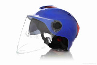 Шлем открытый  "DAVID"  (#308, с регулятором размера L-XXL, очки, blue)