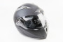 Шлем закрытый с откидным подбородком + откидные очки BLD-158 М (57-58см), ЧЕРНЫЙ матовый BLD 360247