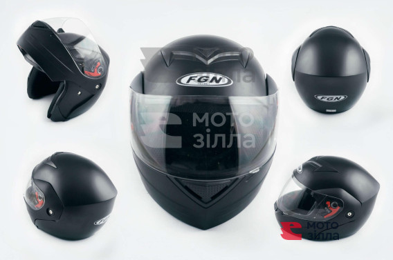 Шлем трансформер   (mod:J) (size:М, черный матовый)   FGN