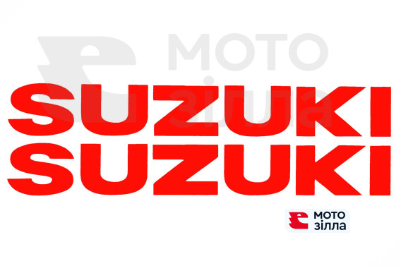 Наклейка   буквы   SUZUKI   (19х5см, 2шт, красные)   (#HCT10001)