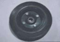 Колесо для тачек и платформ (литая резина)   (200/50- 100mm, под ось 20mm) (2 подшипника)   MRHD