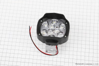 Фара дополнительная светодиодная влагозащитная - 9 LED,  (77*64mm) с креплением