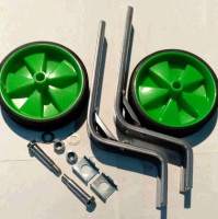 Колеса бічні опорні велосипеда (пластик) (12-20) (зелені) YKX