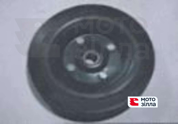 Колесо для тачек и платформ (литая резина)   (200/50- 100mm, под ось 17mm) (1 подшипник)   MRHD