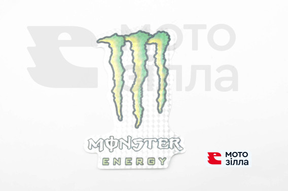 Наклейка   логотип   MONSTER ENERGY   (17х12см)   (#7312G)