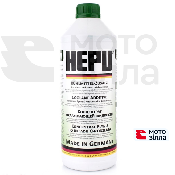 Антифриз HEPU GRN (G11 зелений концентрат) 1,5л 31-00708