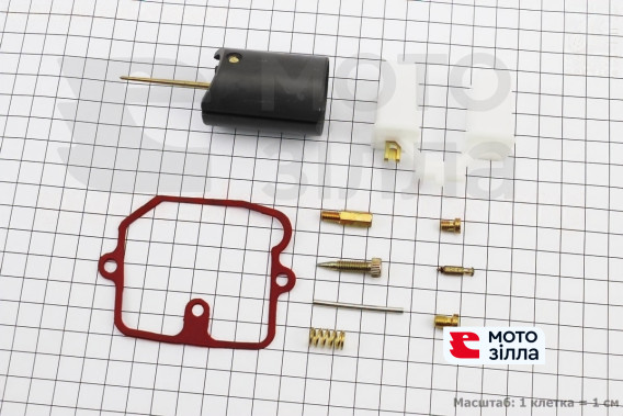 Ремонтный комплект карбюратора К68Д Юпитер, 10 деталей+поплавок