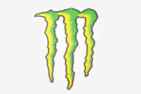 Наклейка   логотип   MONSTER ENERGY   (21х16см)   (#7312E)