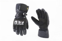 Перчатки мотоциклетные, теплые XL-Чёрные, тип 2