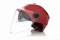 Шлем открытый  "DAVID"  (#309, с регулятором размера L-XXL, очки, red)