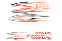 Наклейки (набір) Honda (27х18см, 12шт) (0058)