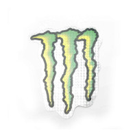 Наклейка   логотип   MONSTER ENERGY   (21х16см)   (#7312F)