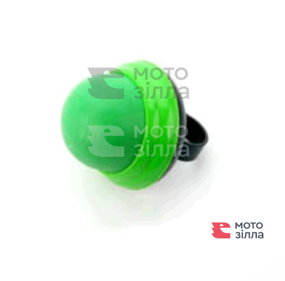 Сигнал велосипедный воздушный   кнопка (силикон, черно-зеленый)   VELL