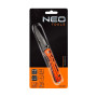 Нож складной Neo Tools, 200мм, лезвие 85мм, фиксатор, рукоятка из анодированного алюминия, чехол