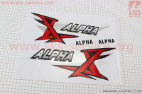 Наклейка "ALPHA" на бак лев, прав к-кт 2шт (35х14см)