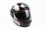 Шлем закрытый HF-101 S- ЧЕРНЫЙ с красно-серым рисунком Q233-R KUROSAWA 330871
