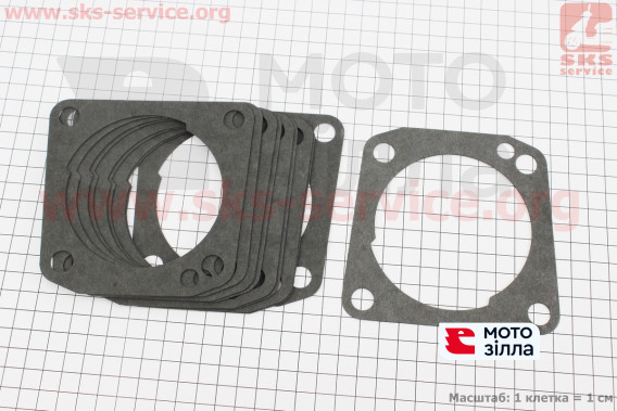 Прокладка цилиндра МТ, к-кт 10шт, (бумага)