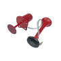 Сигнал-клаксон велосипедний (пневматичний, горн, з насосом) (червоний) YKX