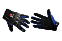 Перчатки   SCOYCO   (mod:HD-12, size:L, синие, текстиль, карбон)