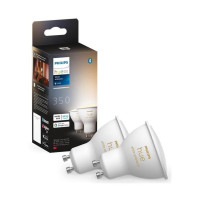 Лампа розумна GU10, 5W(50Вт), 2200K-6500K, Tunable white, ZigBee, Bluetooth, димування, 2шт Philips Hue