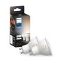 Лампа умная GU10, 5W(50Вт), 2200K-6500K, Tunable white, ZigBee, Bluetooth, диммирование, 2шт Philips Hue