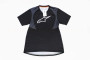 Футболка (Джерси) для мужчин M - (Polyester 100%), короткие рукава, свободный крой, черно-серая, НЕ оригинал