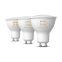 Лампа розумна GU10, 5W(50Вт), 2200K-6500K, Tunable white, ZigBee, Bluetooth, димування, 3шт Philips Hue