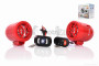 Аудіосистема 2.0 MP3 (FM/USB/SD) 2.5", 2 пульти, сигналізація BT002 (червона) 026406
