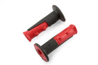 Ручки керма велосипедні (чорні з червоним) YKX