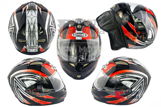 Шлем-интеграл   (mod:G346) (size:L, черно-оранжевый)   GSB
