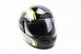 Шлем закрытый HF-101 S- ЧЕРНЫЙ с желто-серым рисунком Q233-Y KUROSAWA 330876