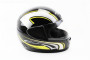 Шлем закрытый HF-101 S- ЧЕРНЫЙ с желто-серым рисунком Q233-Y KUROSAWA 330876