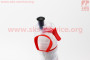 Фляга-термо пластикова 500мл, з аерозольним клапаном, біло-червона COOL.B Standart 409629