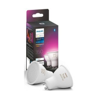 Лампа розумна GU10, 5.7W(50Вт), 2000K-6500K, RGB, ZigBee, Bluetooth, димування, 2шт Philips Hue