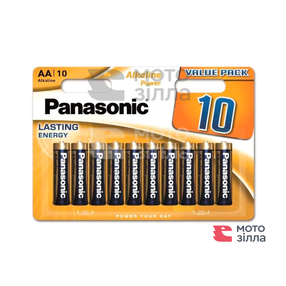 Батарейка Panasonic ALKALINE POWER щелочная AA блистер, 10 шт.
